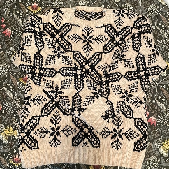 Vintage hand knit pullover sweater - Picture 1 of 2